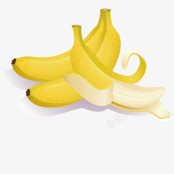 香蕉皮矢量图素材