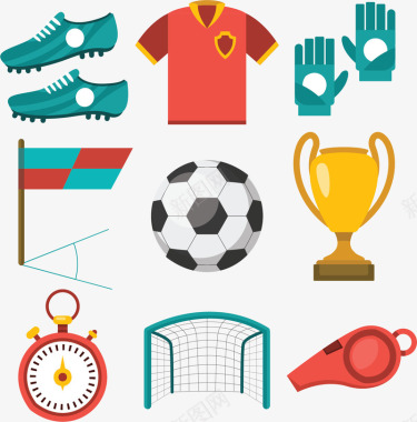 世界杯比赛套装图标矢量图图标