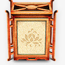 莲花中国风木头莲花灯图标图标