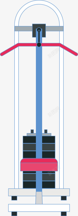 臂力器手绘健身器材臂力器矢量图高清图片