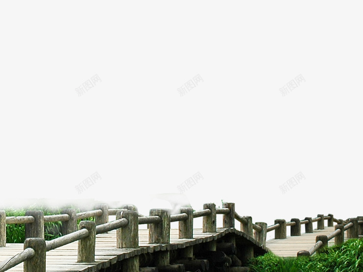 木桥风景png免抠素材_88icon https://88icon.com 一段桥 木头 木桥 路桥