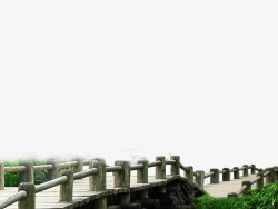 路桥元素木桥风景高清图片