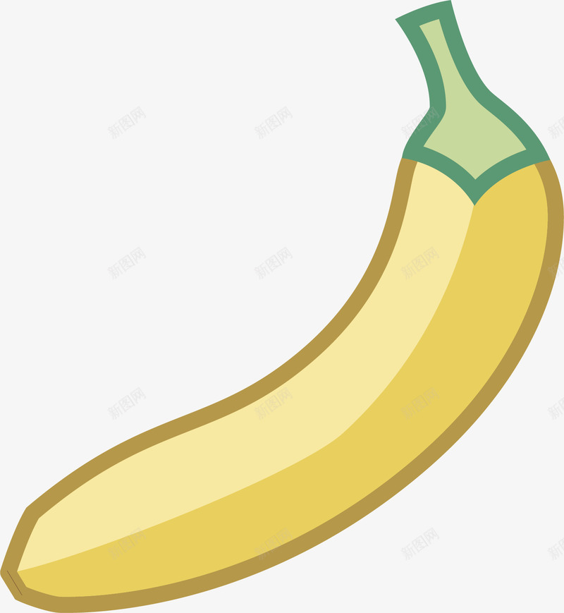 黄色香蕉卡通插画矢量图ai免抠素材_88icon https://88icon.com 卡通插画 弯曲 形状 水果 设计 香蕉 黄色 矢量图
