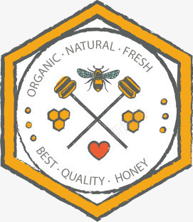 手绘蜂蜜标签png免抠素材_88icon https://88icon.com 手绘 标志 标签 瓶贴 蜂蜜