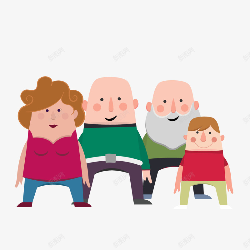 祖孙三代矢量图ai免抠素材_88icon https://88icon.com 和睦 孩子 家庭 开心 手绘祖孙 矢量图