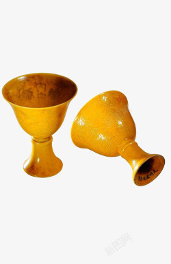 古典文物金色酒杯素材