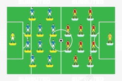 小组比赛足球小组比赛阵型矢量图高清图片