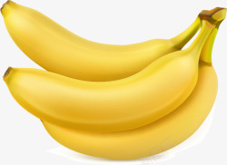 手绘黄色香蕉素材