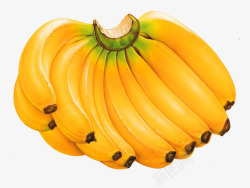 黄色香蕉香嫩可口素材