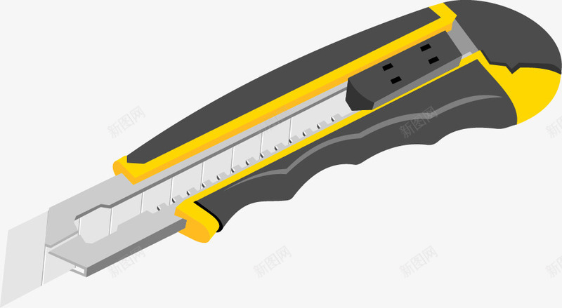 裁纸刀矢量图ai免抠素材_88icon https://88icon.com 工具 文具 裁纸刀 矢量图