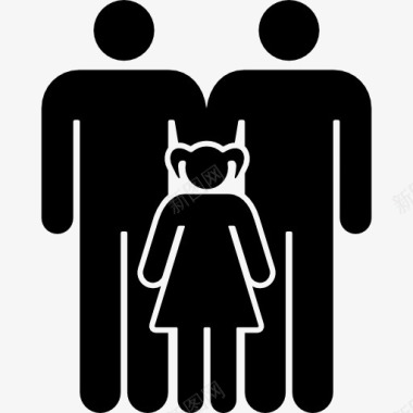 男性泡温泉熟悉的三人组两例女儿图标图标