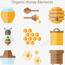 蜂蜜蜜蜂素材