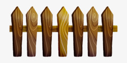 棕色木头栅栏装饰图案素材