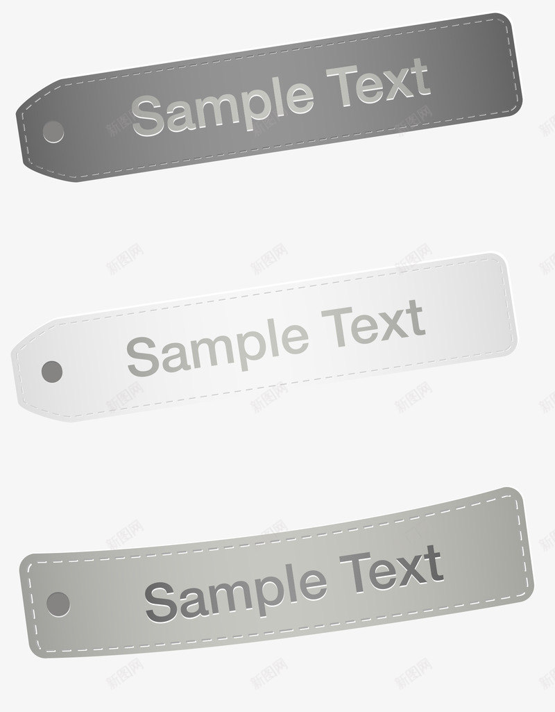 贴纸标签集合矢量图eps免抠素材_88icon https://88icon.com 免扣png素材 标签 灰色 英文 矢量图
