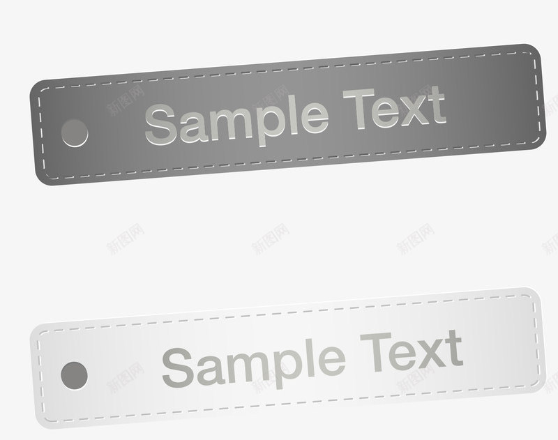 贴纸标签集合矢量图eps免抠素材_88icon https://88icon.com 免扣png素材 标签 灰色 英文 矢量图