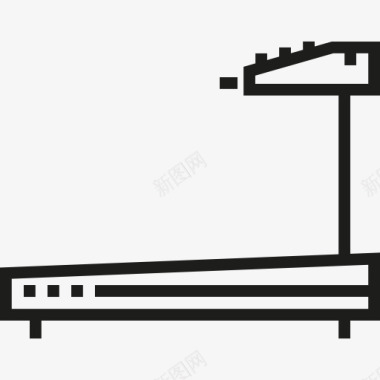 减肥跑步的健身房图标图标