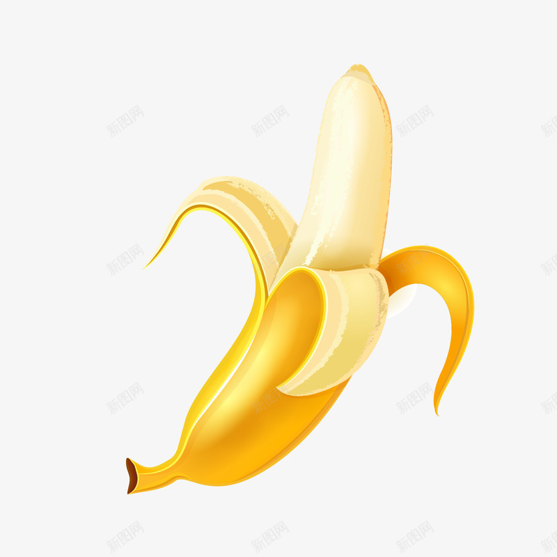 黄色拨开的卡通香蕉矢量图ai免抠素材_88icon https://88icon.com 卡通 卡通水果 拨开香蕉 香蕉 黄色 黄色香蕉 矢量图