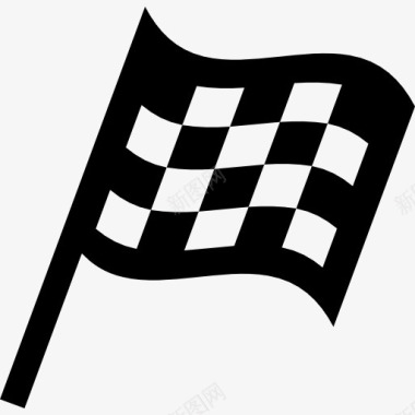 赛车旗格子旗图标图标