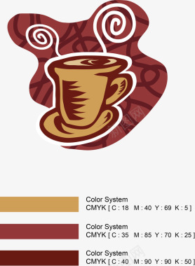 咖啡logo颜色搭配图标图标