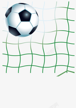 绿色足球网体育运动人物足球矢量图素材