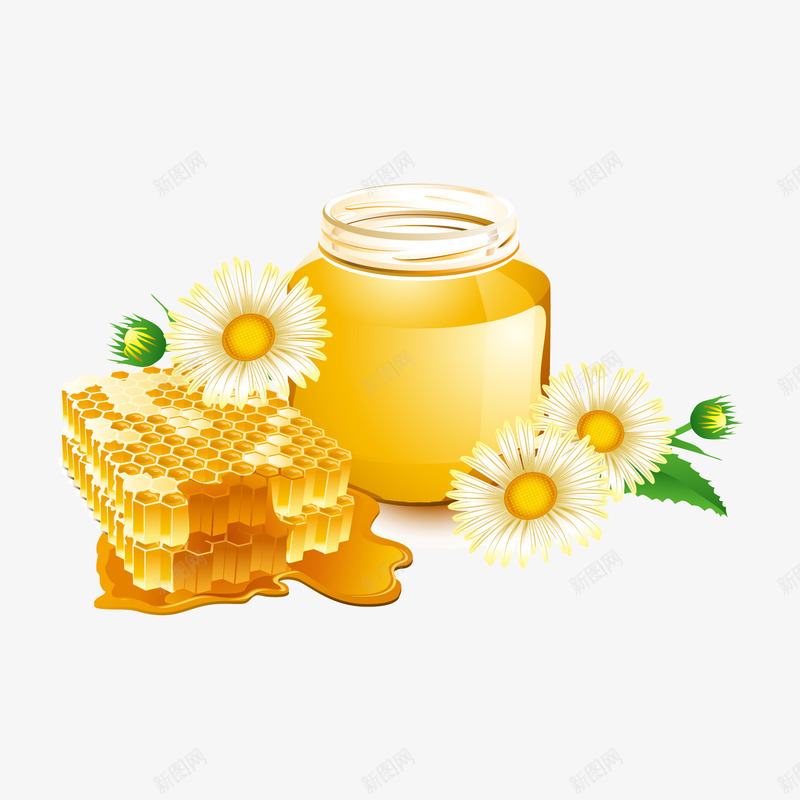 蜜蜂png免抠素材_88icon https://88icon.com 纯天然 蜂巢 蜂蜜 蜜罐 蜜蜂