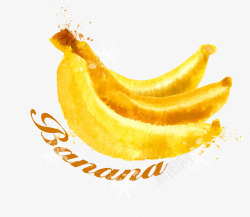 Banana手绘黄色香蕉高清图片
