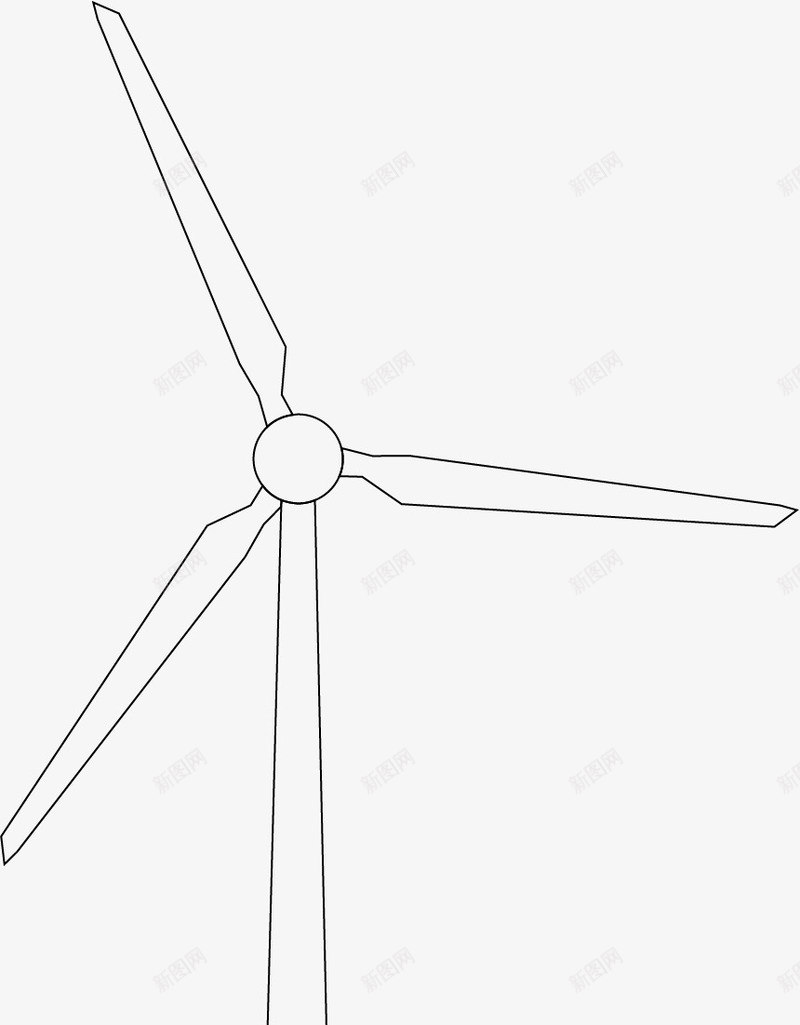 风力发电风机线稿png免抠素材_88icon https://88icon.com 塔筒 新能源 线稿 风力发电风机