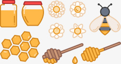 黄色蜂蜜蜜蜂素材
