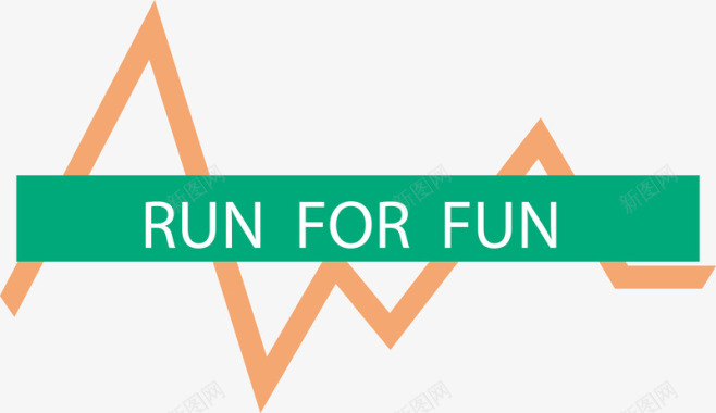 扁平化跑步运动小logo图标图标