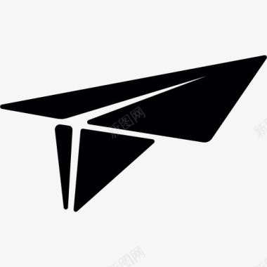 折纸风纸飞机图标图标