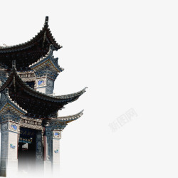 中国风屋檐素材