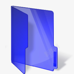 蓝色框框黑暗蓝色文件夹远景文件夹颜色图标图标