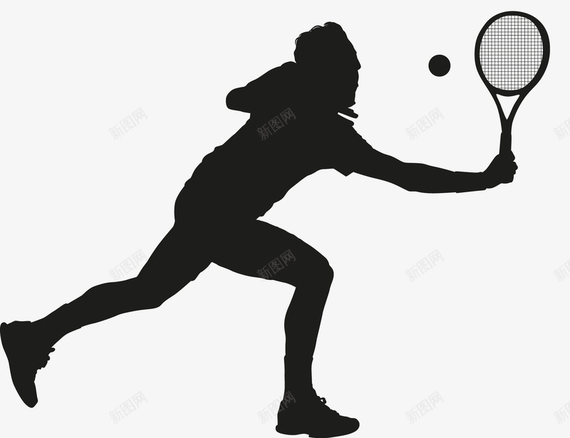 打网球的的人png免抠素材_88icon https://88icon.com 体育 剪影 打网球的的人 比赛 男人 运动 运动员