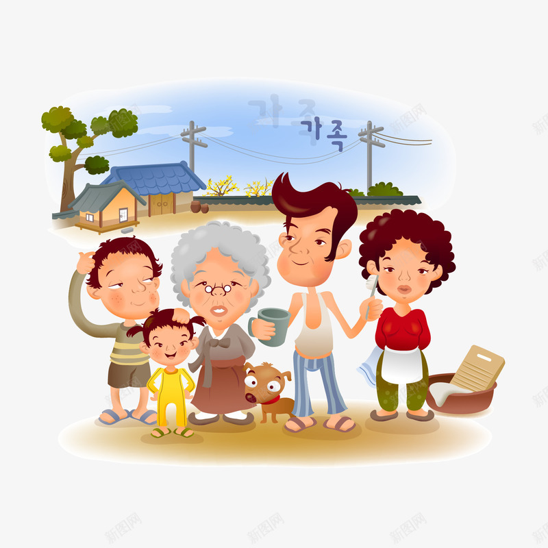 卡通人物png免抠素材_88icon https://88icon.com 儿童读物插图 卡通人物 幸福家庭