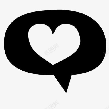 心形爱心对话框图标图标