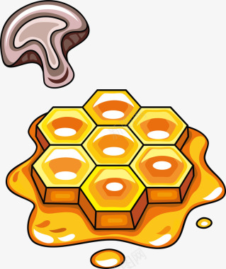 枇杷蜂蜜香菇蜂蜜图标图标