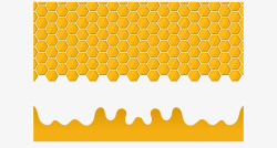 金黄的蜂巢蜜蜂图案高清图片