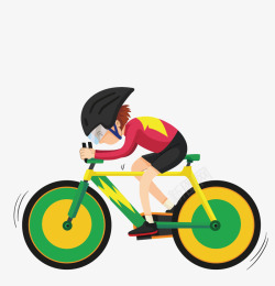 骑自行车比赛运动素材