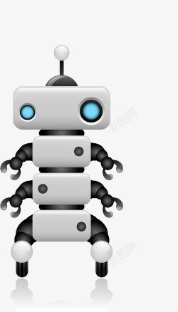 卡通科技机器人装饰手绘装饰素材