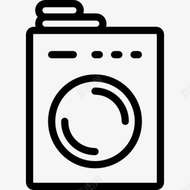 洗衣机模型洗衣服务图标图标