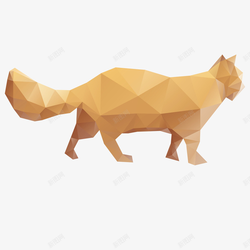 折纸猫咪png免抠素材_88icon https://88icon.com lowpoly 折纸 折纸状猫咪 猫咪