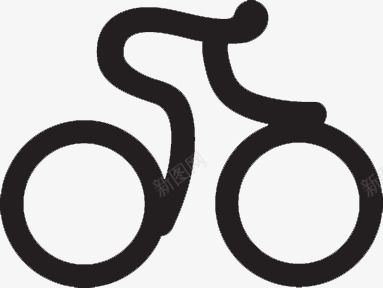比赛自行车比赛简笔图标图标