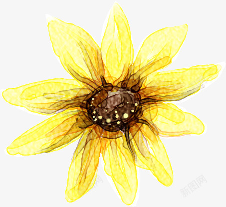 手绘鲜艳黄花海报png免抠素材_88icon https://88icon.com 海报 鲜艳 黄花