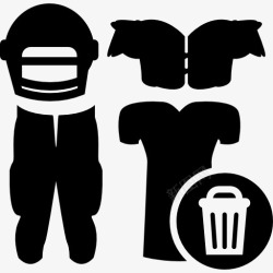 洗衣设备橄榄球服设备洗衣篮标志图标高清图片