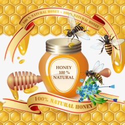 蜂蜜与蜜蜂素材