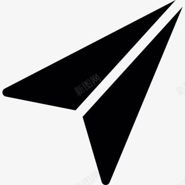 折纸雪花小纸飞机图标图标