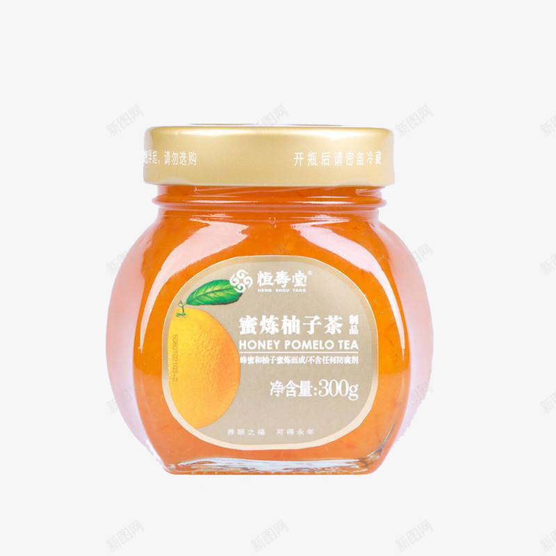 恒寿堂柚子茶灌装png免抠素材_88icon https://88icon.com 产品实物 好蜂蜜 清甜 真果肉