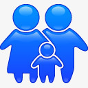 家庭的图标家庭人与残疾图标图标