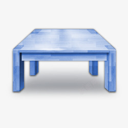 蓝色卡通桌子装饰素材