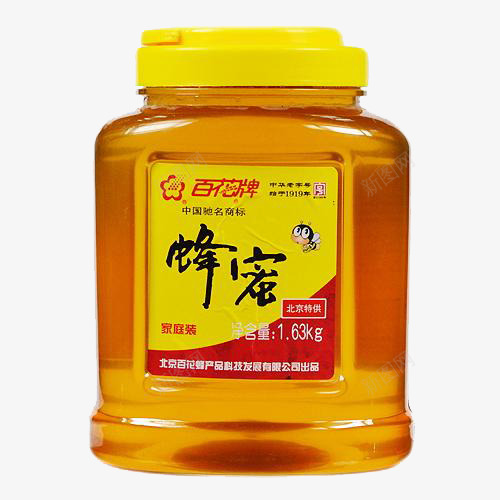 家庭装百花牌蜂蜜png免抠素材_88icon https://88icon.com 产品实物 北京食品 家庭装 甜品 百花牌 蜂蜜